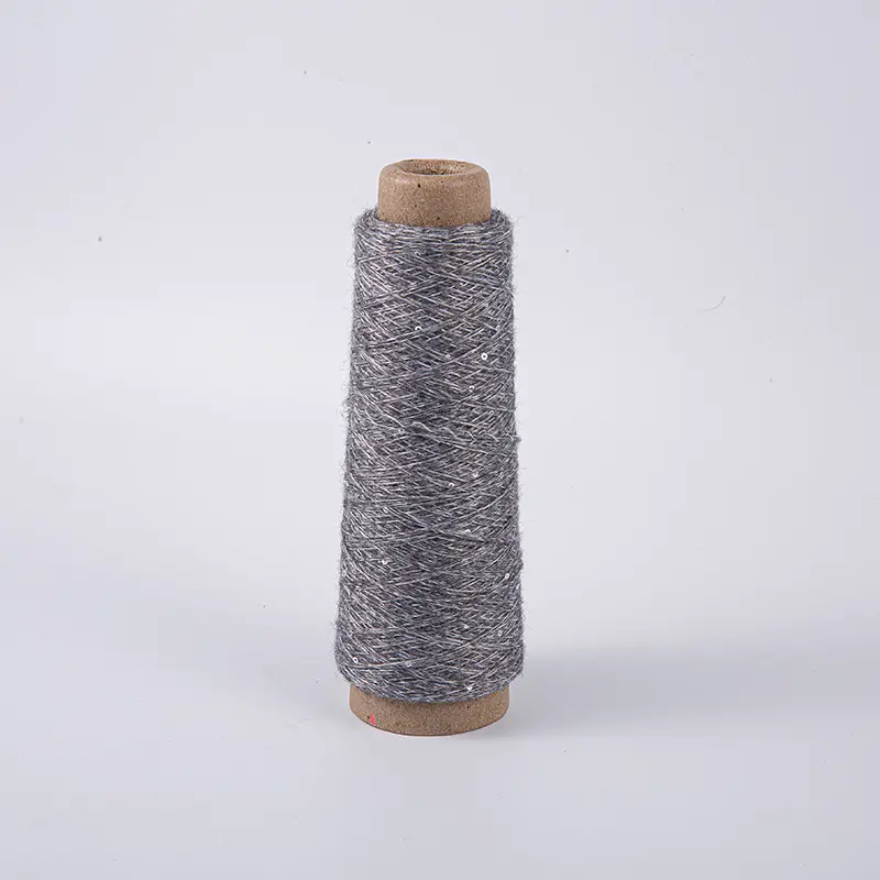 Feiner Chenille -Garn -Pailletten Polyestergarn