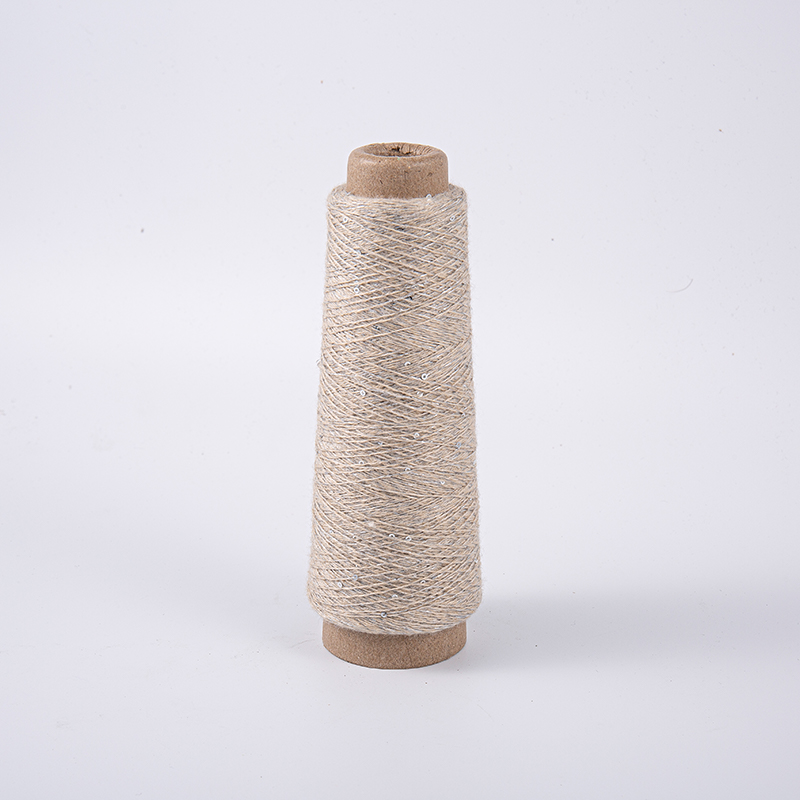 Metallic Blended Polyester Paillette Garn