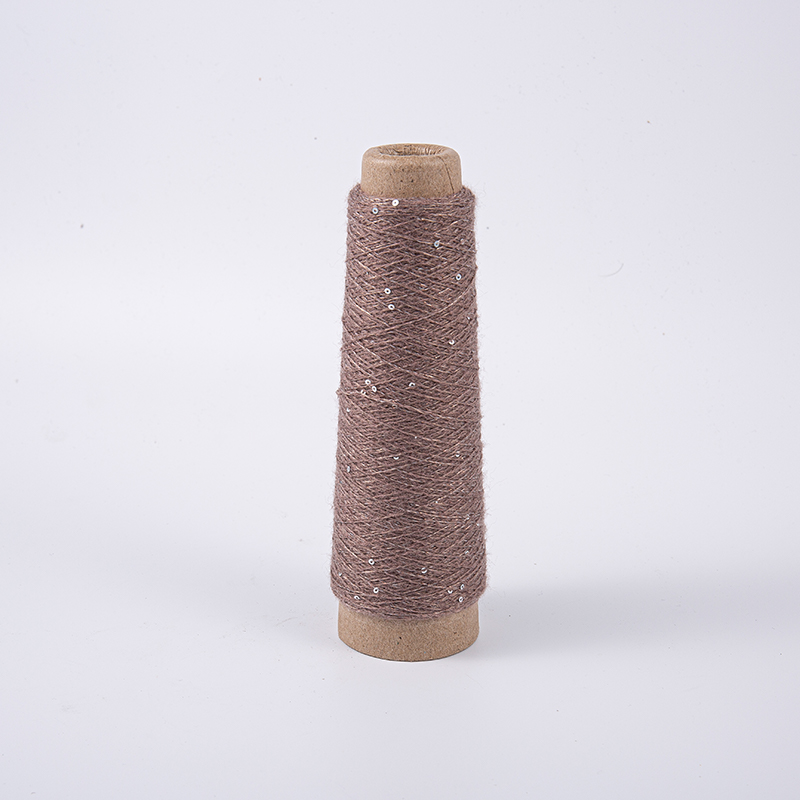 Polyester -Pinkgarn zum Stricken von DIY Fancy Crochet Weaving Nähfaden